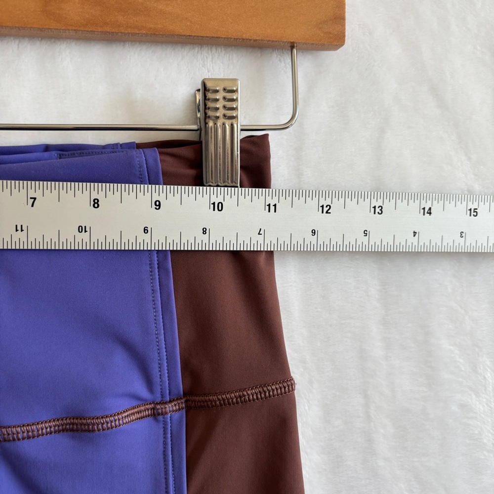 Lululemon purple‎ brown biker shorts Hike to Swim Short size 2 - Picture 4 of 9